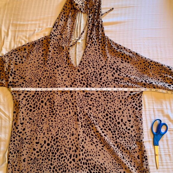 👖Texas True Threads Brooke 🐾 Leopard Hoodie, Pre-Owned, Sz XL 👢 - Picture 13 of 14